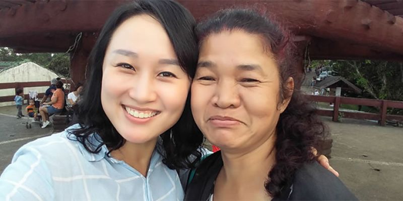 Columban Lay Missionary Hyein Noh "Anna"  (left) and Joy 