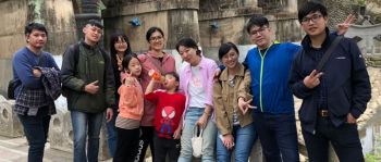 Taiwan youth group on an outing