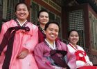 Arlene (center) with other lay missionaries in Korea